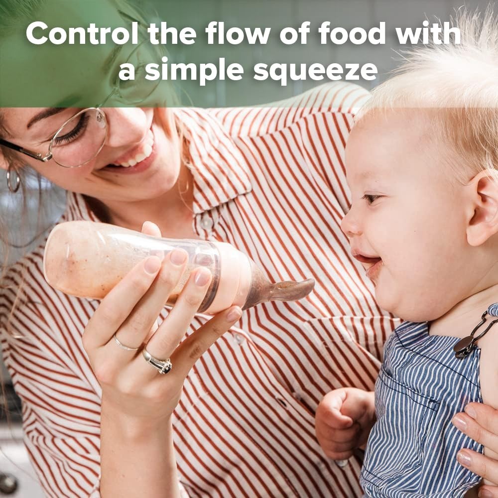 Haakaa Silicone Baby Food Dispensing Spoon Feeding (120ml)