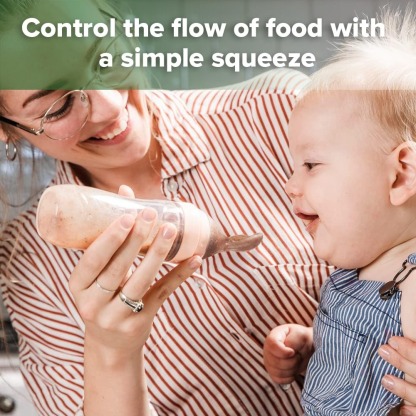 Haakaa Silicone Baby Food Dispensing Spoon Feeding (120ml)