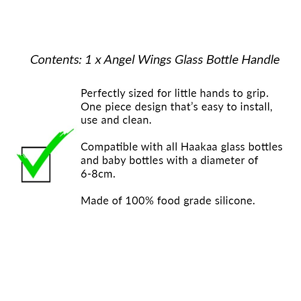 Haakaa Angel Wings  Handle for Gen 3 Glass Bottle 90ml & 160ml