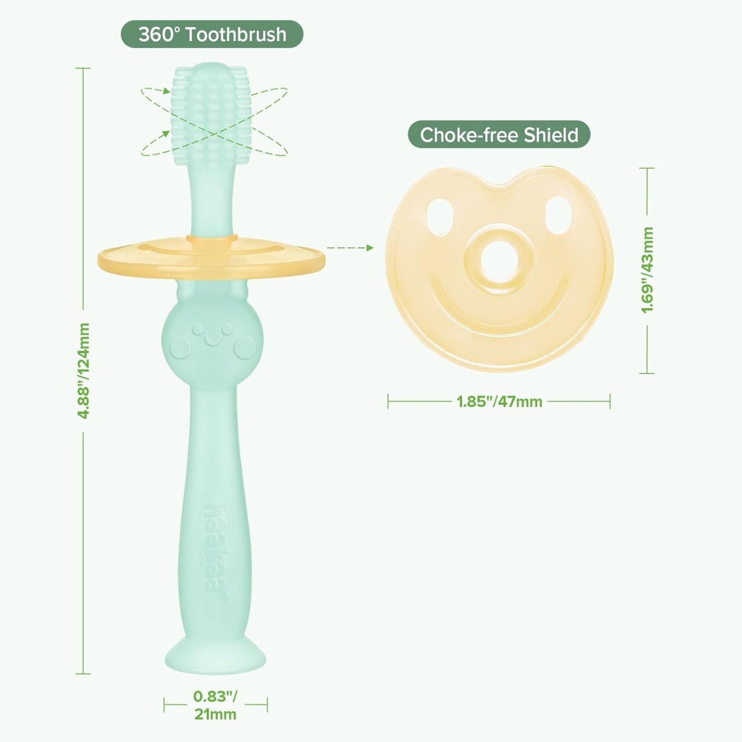 Haakaa 360° Silicone Toothbrush (6 months+)