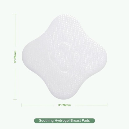 Haakaa 8pcs Hydrogel Breast Pads with Lanolin, Instant Cooling Pain Relief for Sore or Crack Nipples from Breastfeeding