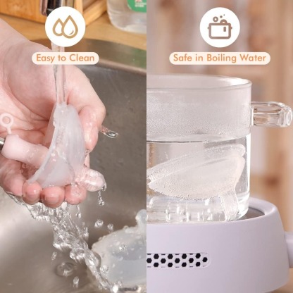 haakaa gen3 silicone orthodontic bottle nipple east to clean and safe in boiling water