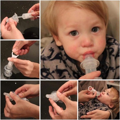 haakaa oral feeding syringe submerge syringe tip in liquid