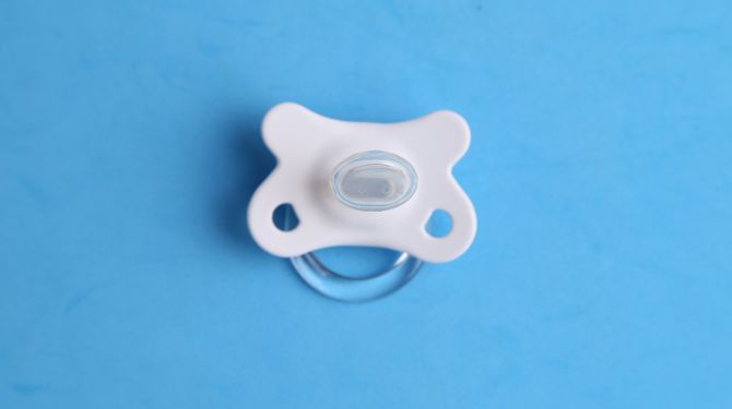 Photo of a pacifier which may also be a silicone teether