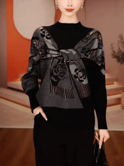 雙面澳絨冬新款寬鬆顯瘦減齡百搭遮肚打底衫