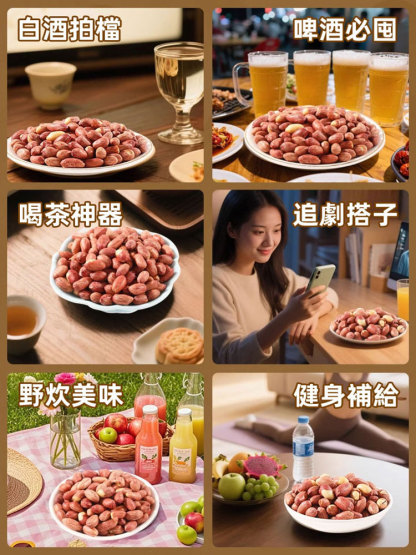 五香黃耆黨參烤花生