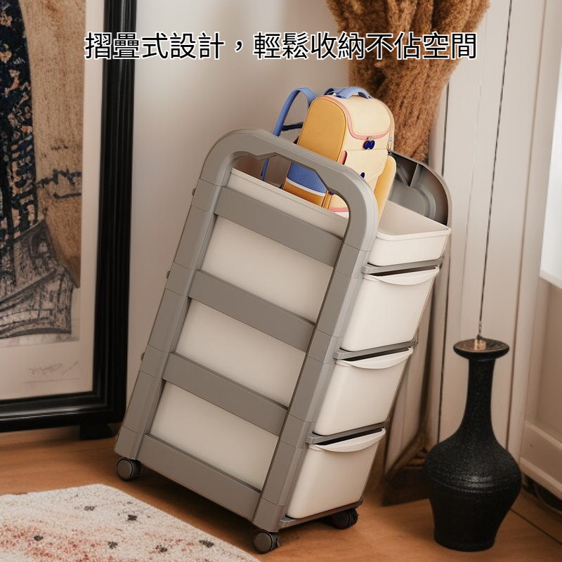  摺疊式移動小推車