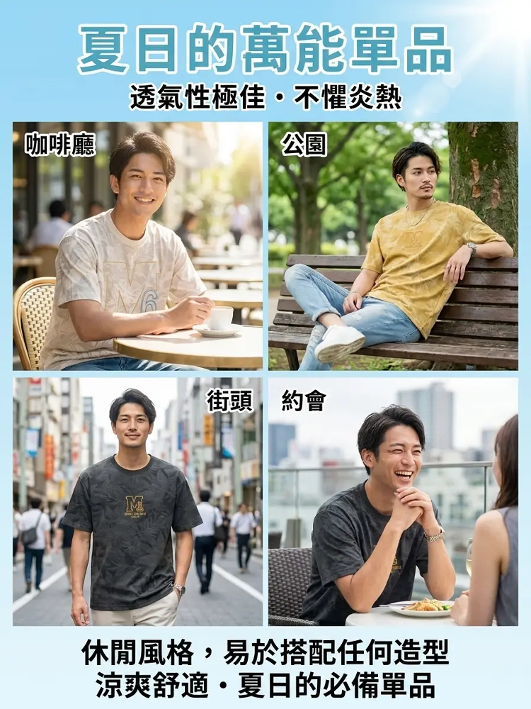 HFH-夏季重磅刺繡短袖