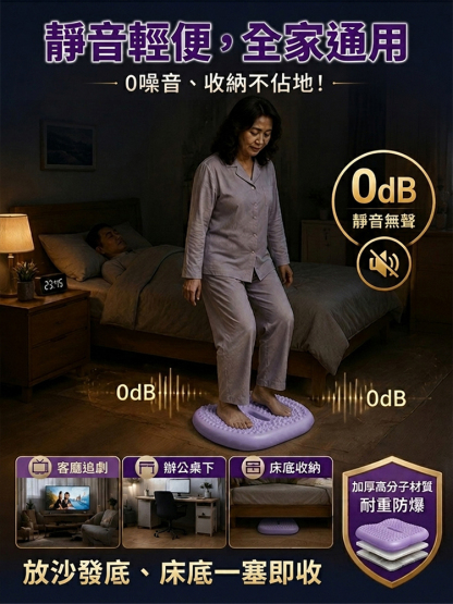 【代謝黑科技】多功能静音按摩踏步机