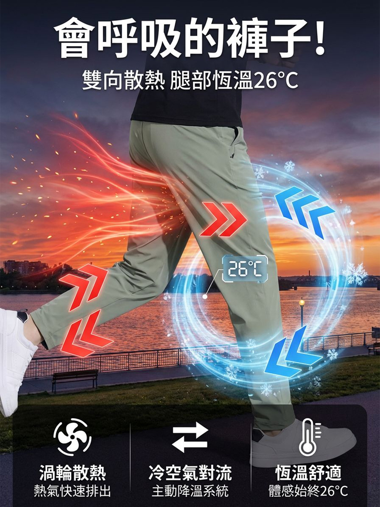 夏季超薄透氣冰絲褲