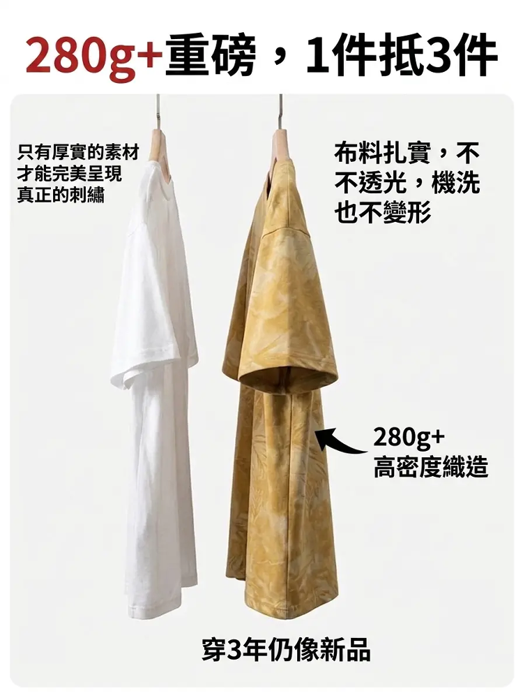 HFH-夏季重磅刺繡短袖