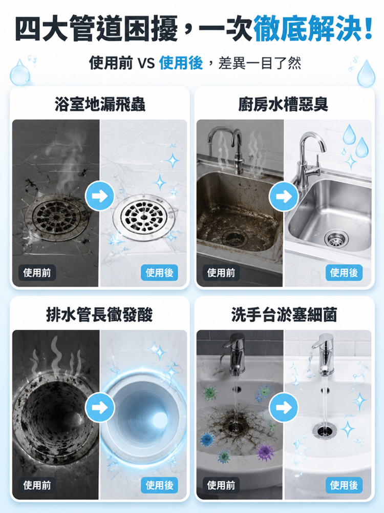 下水道除臭驅蟲養護凝珠