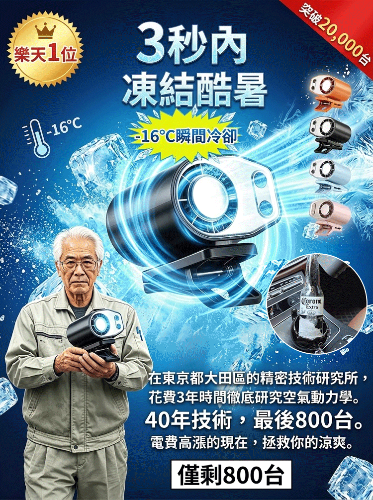 [直降16度]半導體冷卻夾式風扇