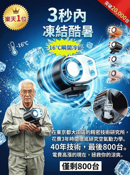[直降16度]半導體冷卻夾式風扇