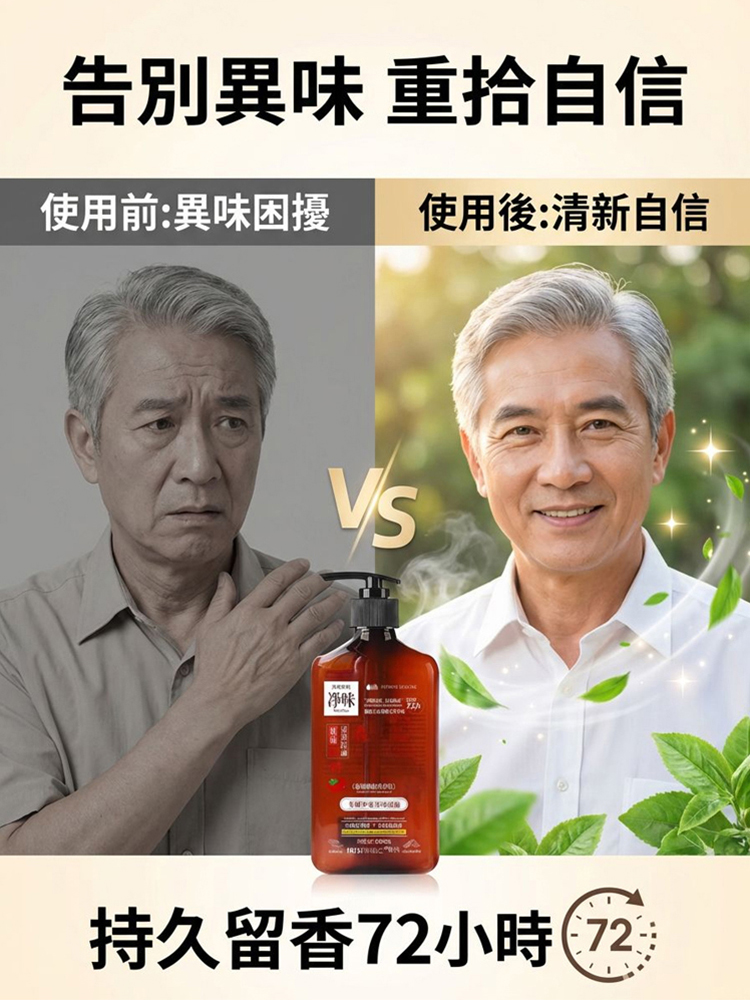 【瓦解加齡臭】專研中老年沐浴乳