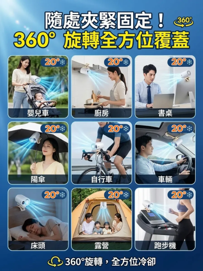 半導體冷氣夾式風扇