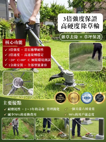 汽油割草機專用除草輪