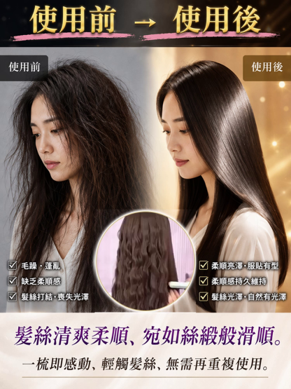 SL-負離子無線直髮梳