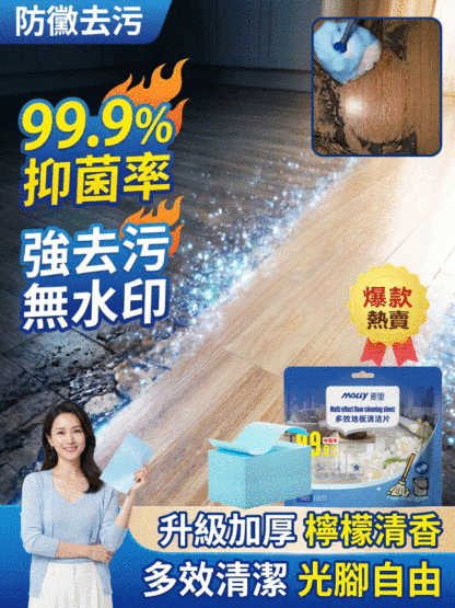 多效地板清潔片