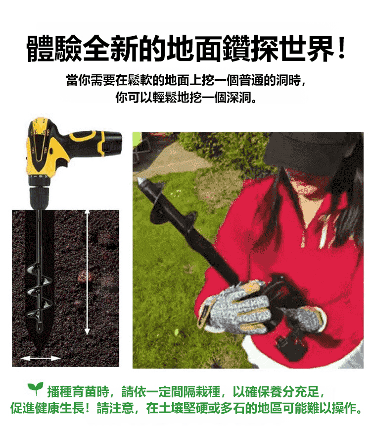 六角柄園林地鑽鑽頭