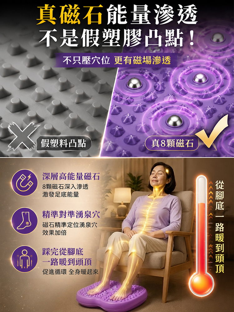 【代謝黑科技】多功能静音按摩踏步机