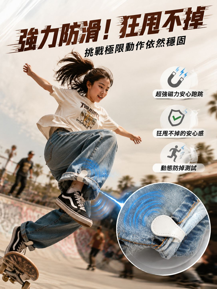 【1秒免縫免釘】全能皮革磁吸扣