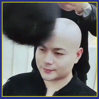 中老年商務自然逼真男士頭套