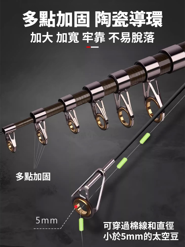伸縮鋼筆釣竿