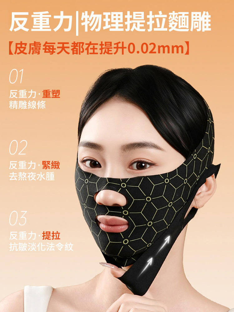 防滑塑臉繃帶v臉提拉緊緻提拉麵罩