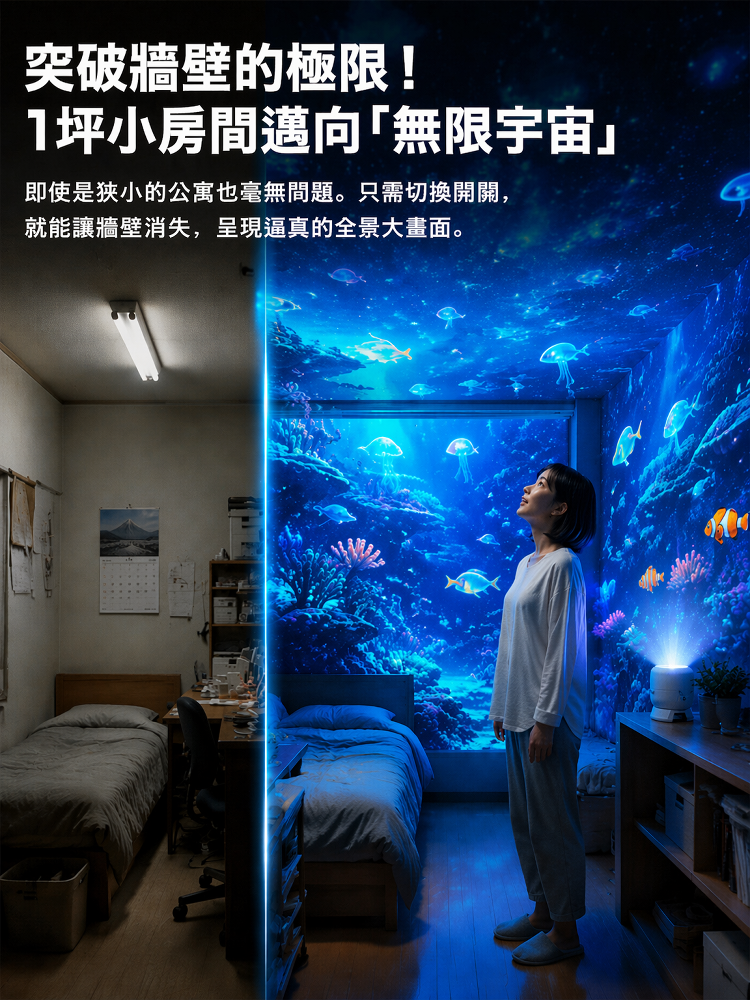 HFH-七彩夢幻旋轉投影燈