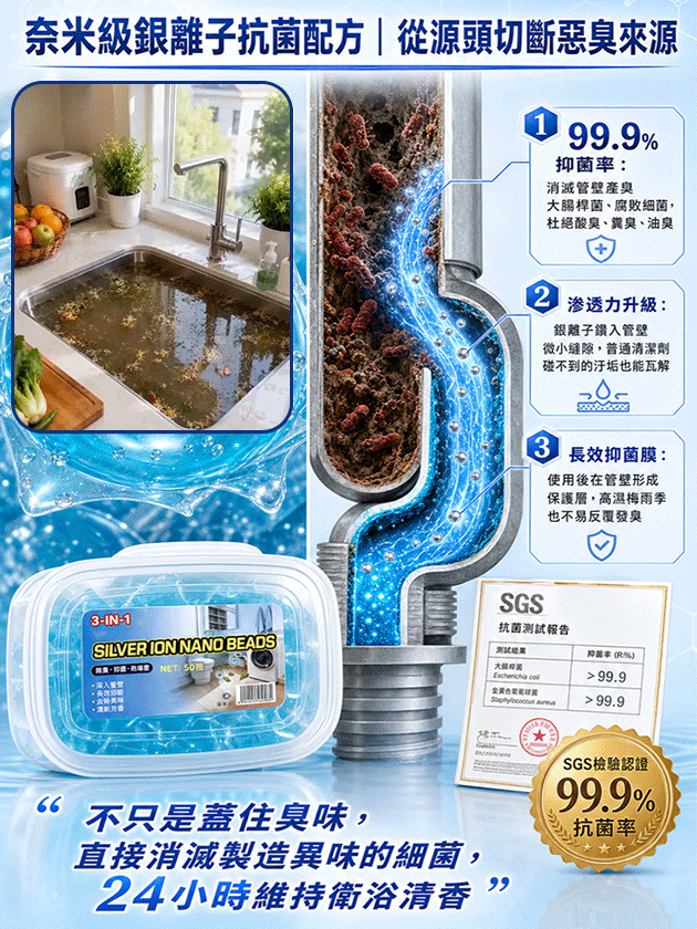 下水道除臭驅蟲養護凝珠