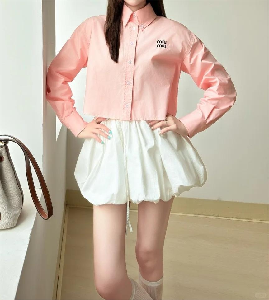 MIU25SS Lapel Long Sleeve Shirt