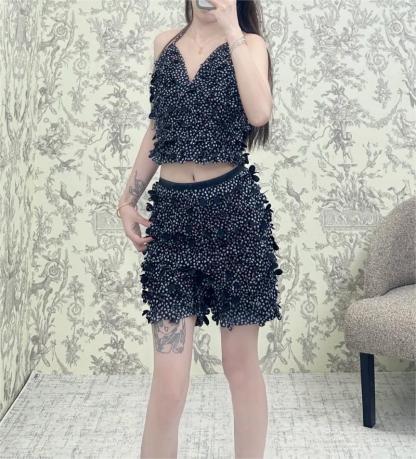 CHANE25SS Petal High Waist Shorts