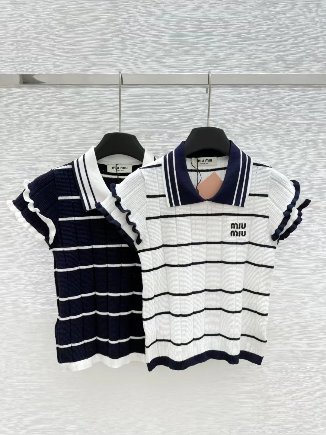 MIU25SS Embroidered Logo Short Sleeve T-Shirt