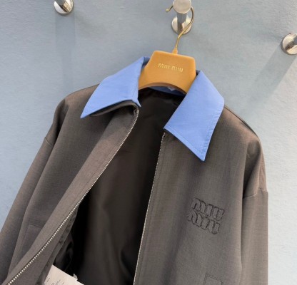 8 MIU New Suit Patchwork Collar