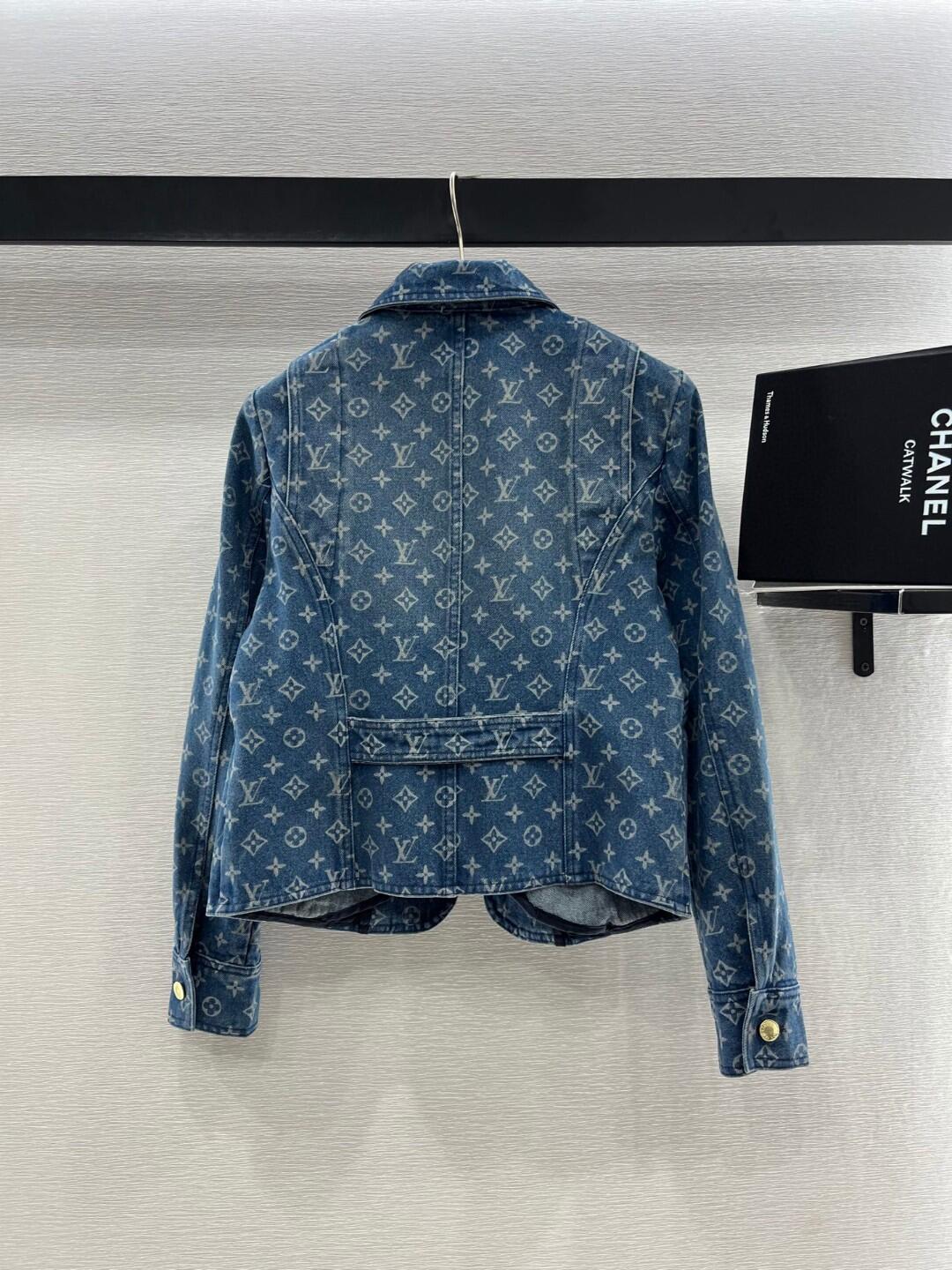 1V Jacquard Denim Jacket