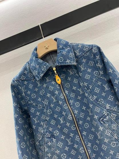 1V Jacquard Denim Jacket