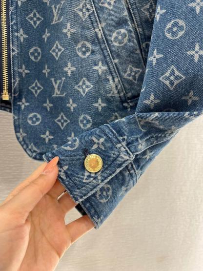 1V Jacquard Denim Jacket