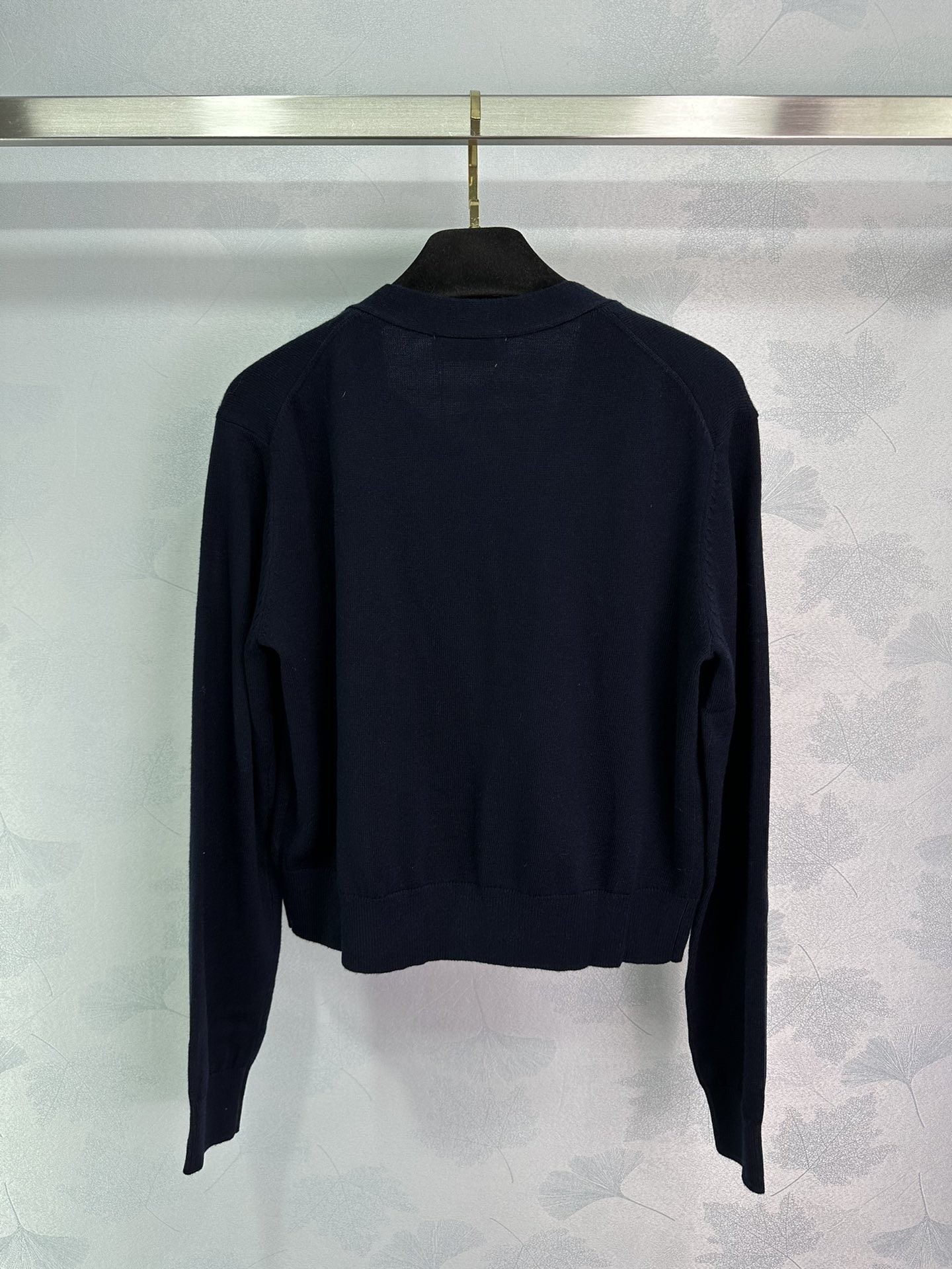 Miu Gold Label Embroidered Knit Cardigan