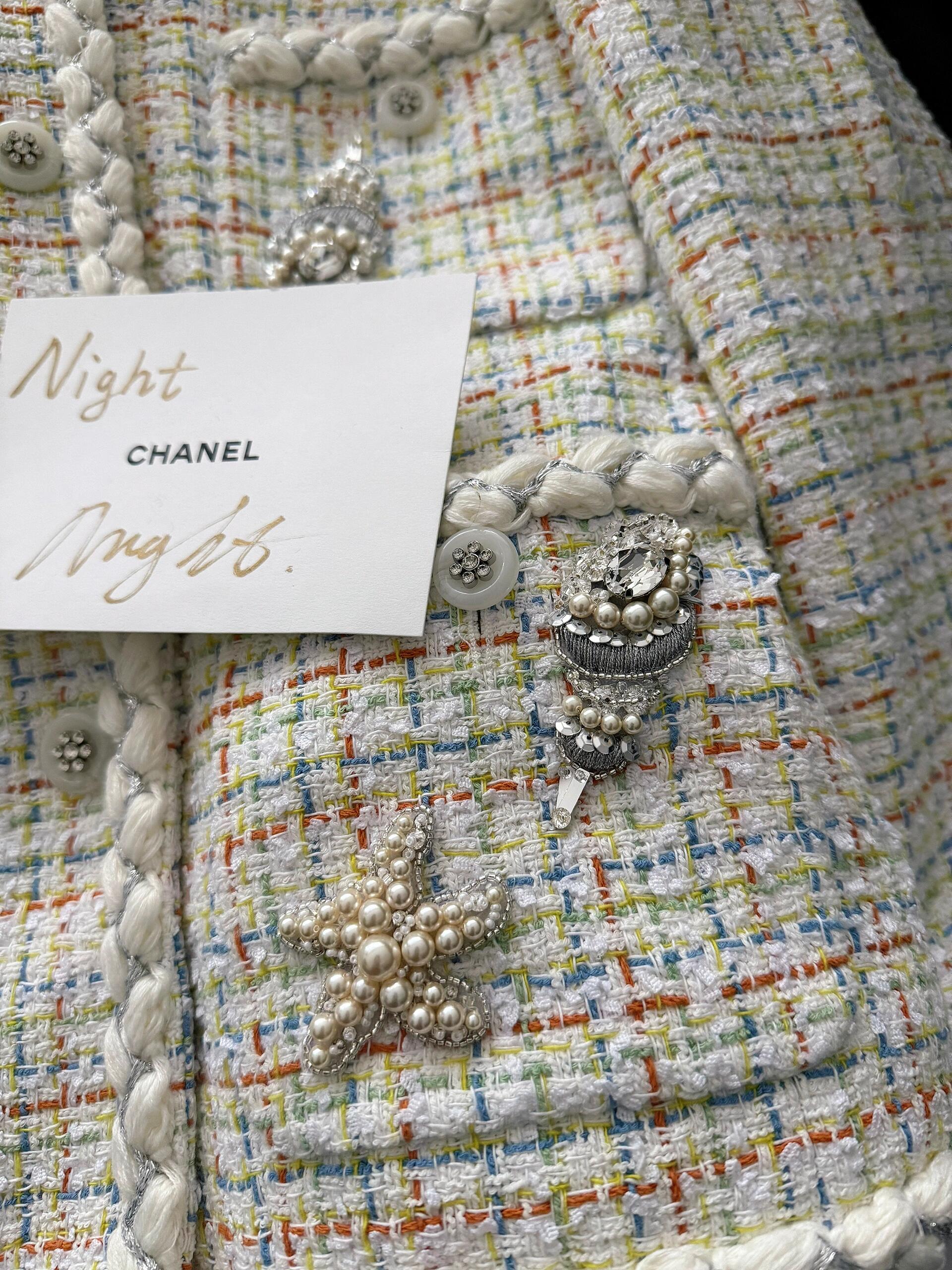 CHNEL Early Spring Embroidered Pocket Jacket