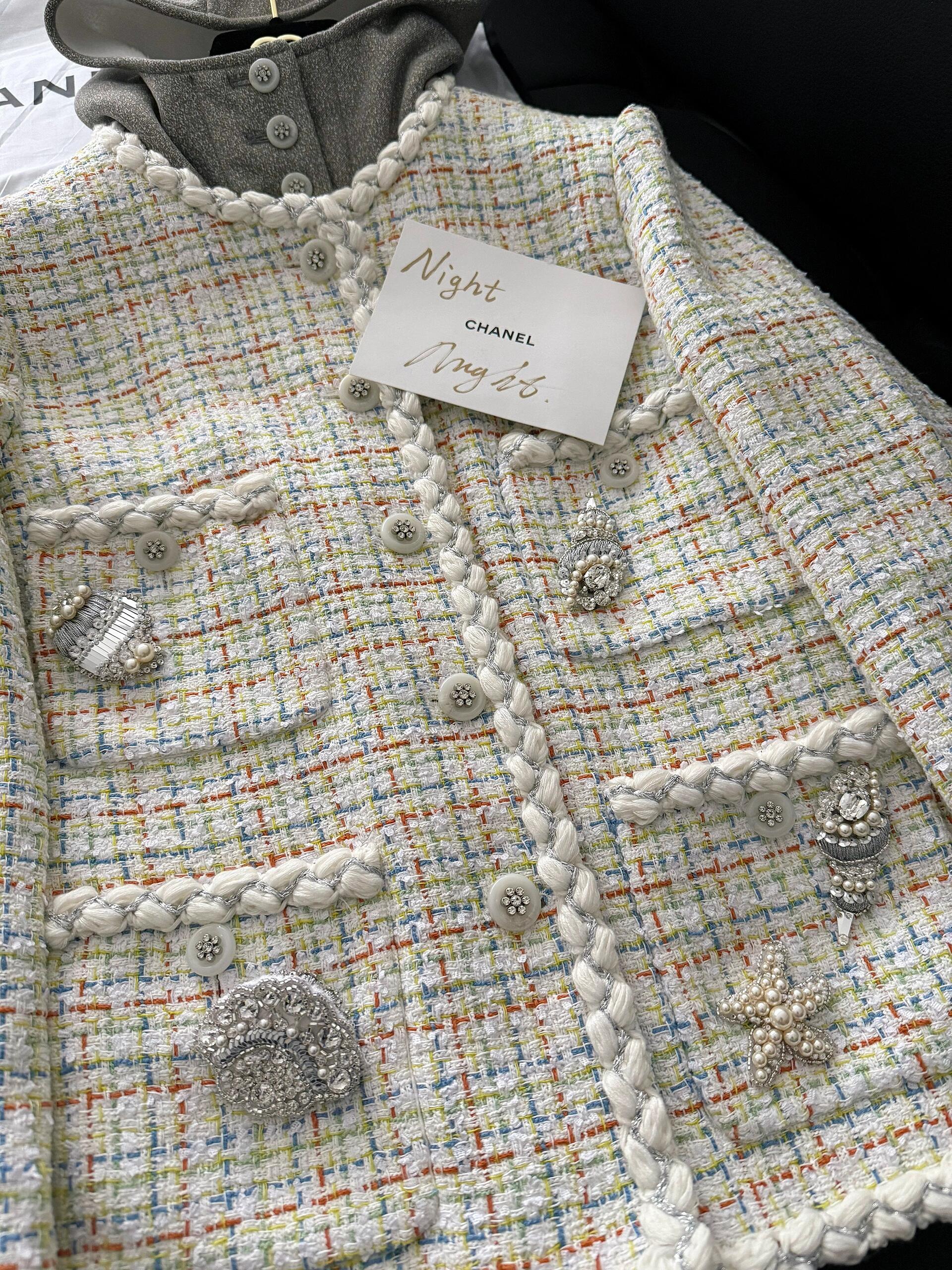 CHNEL Early Spring Embroidered Pocket Jacket