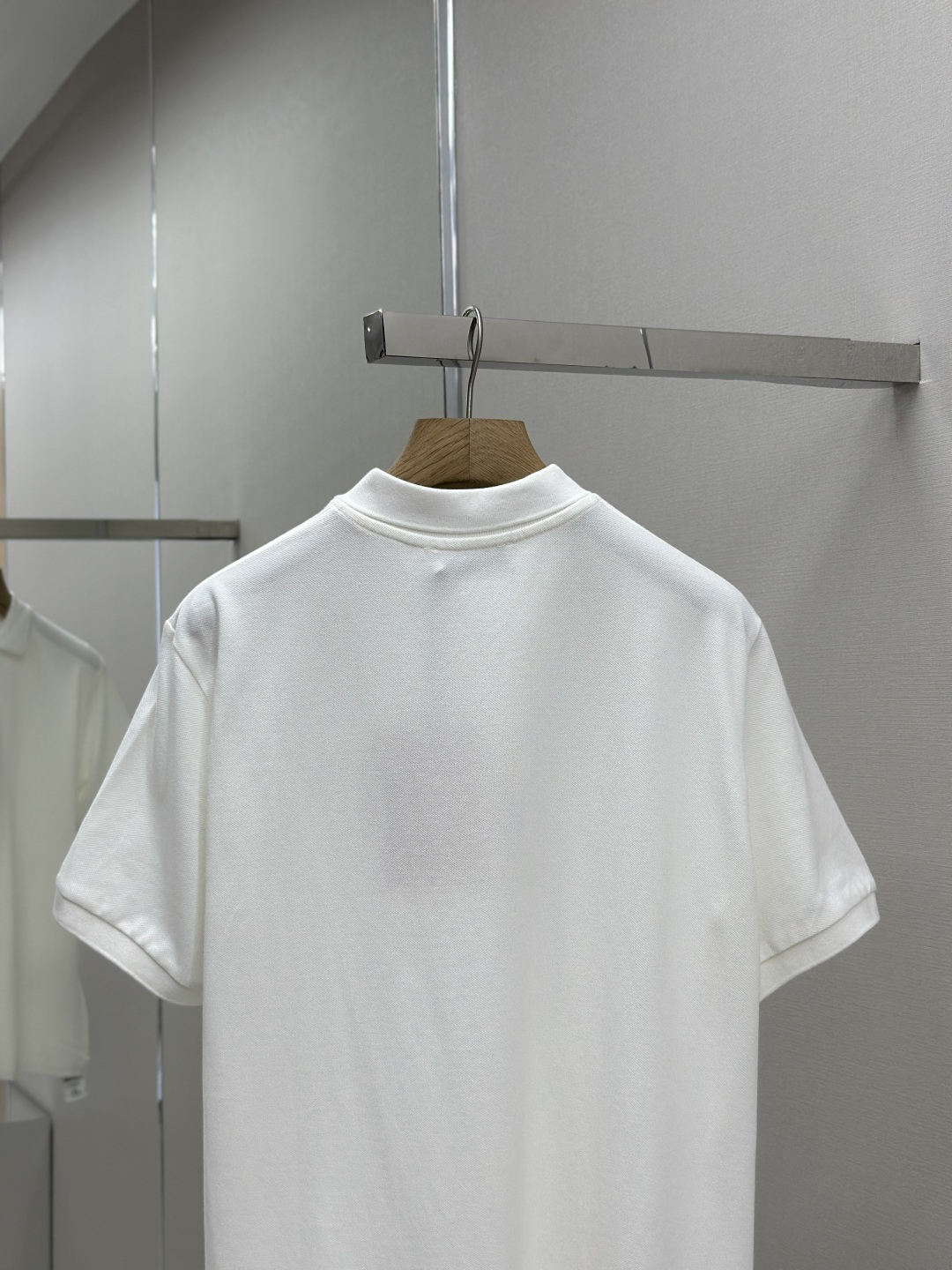 MIU25SS embroidered logo lapel polo shirt