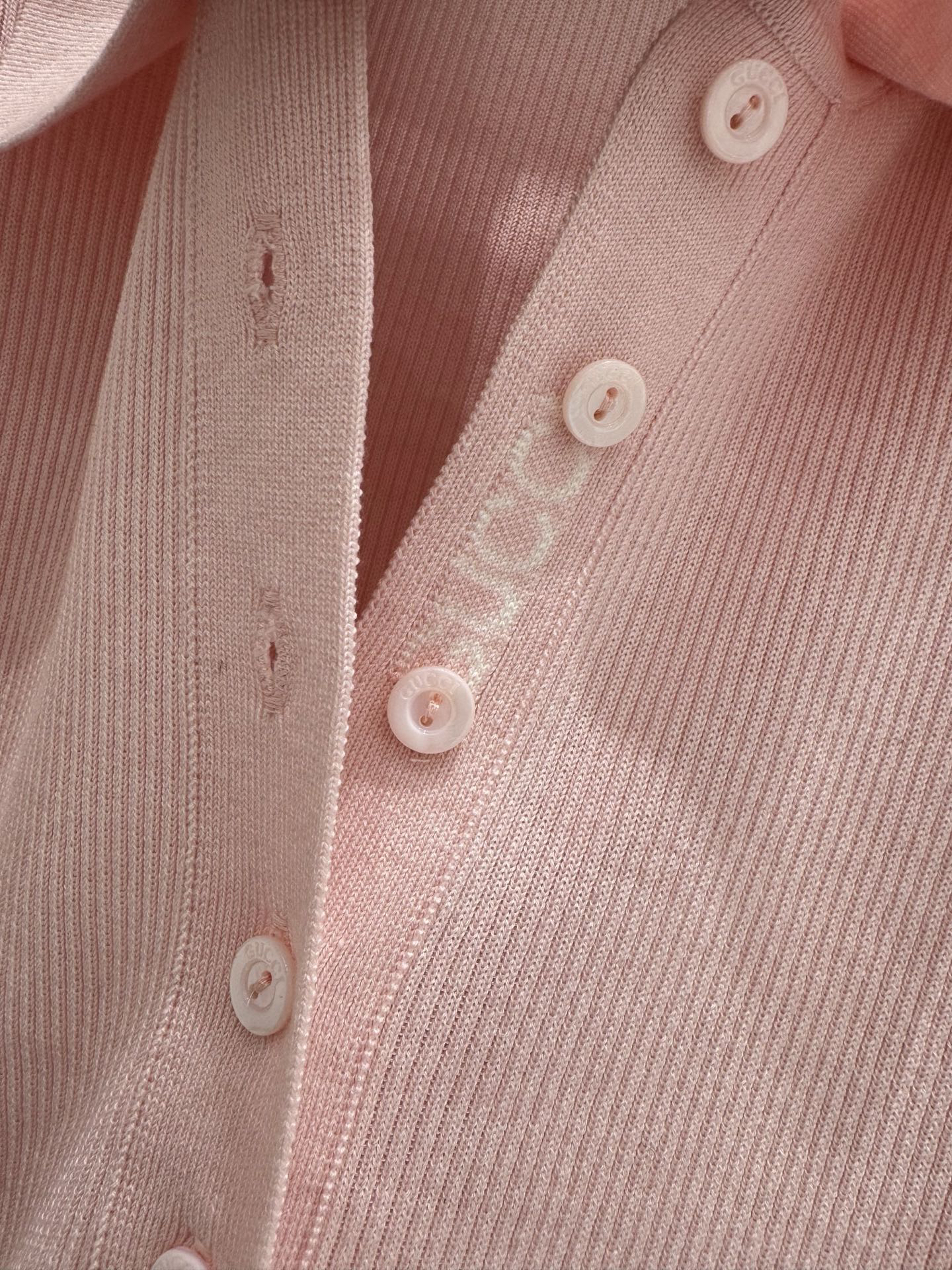 GG Pink Wrap Knit