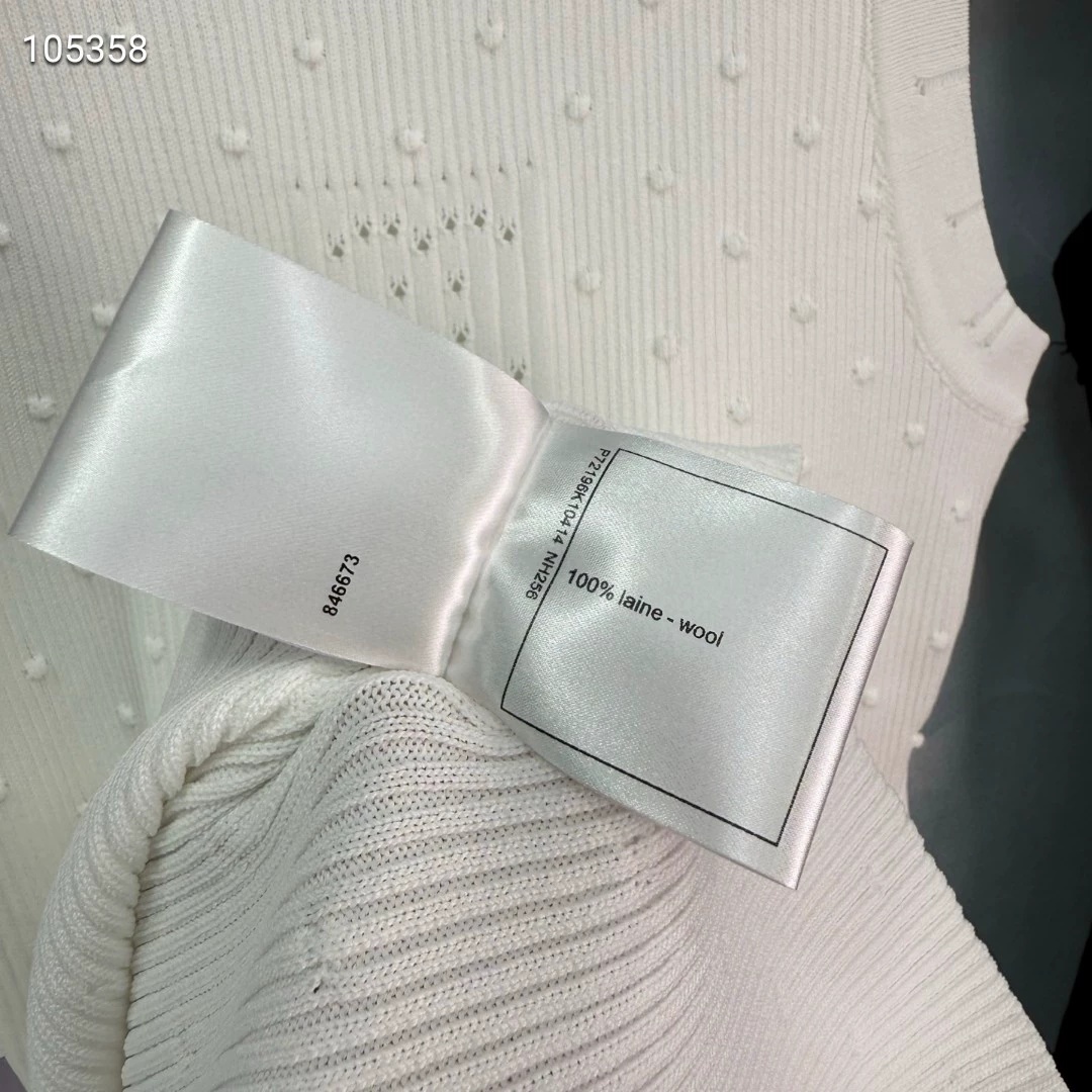 CHNEL Double C Cutout Polka Dot Dress