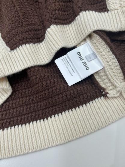 Miu Two-Way Zipper Knit Cardigan