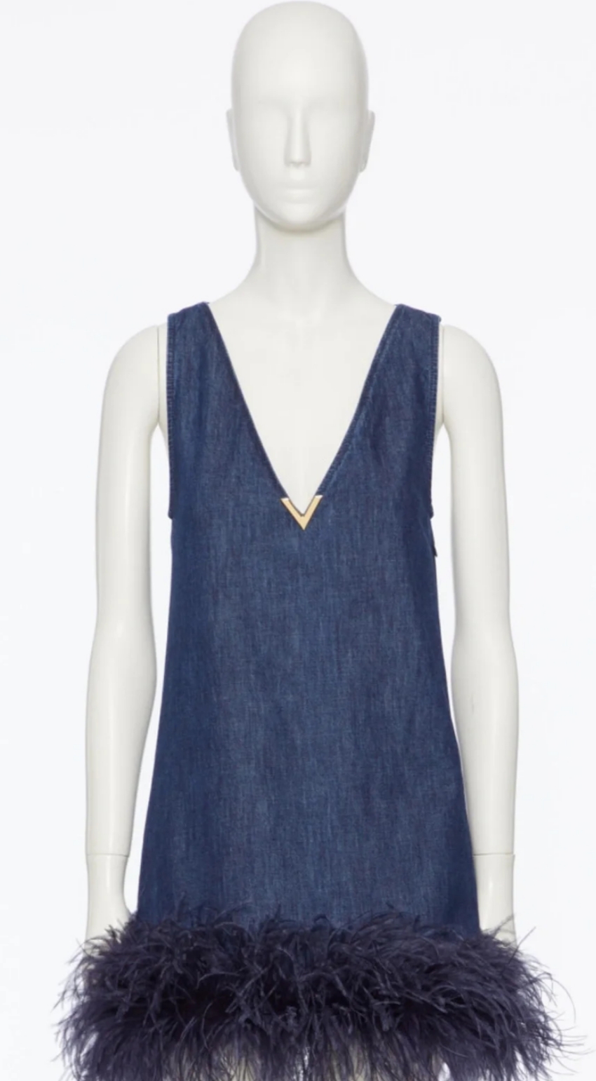 V-neck lace halter dress