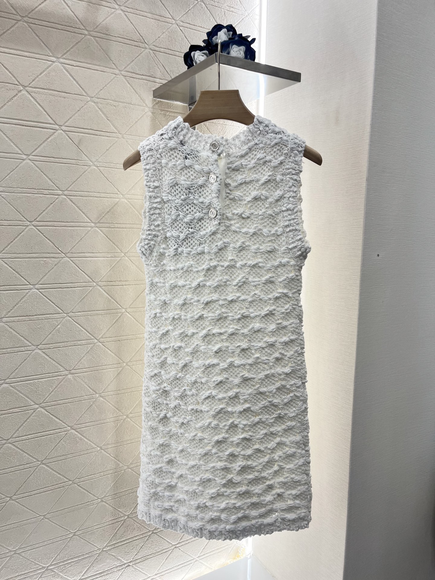 CHANE25SS Knitted Vest Dress
