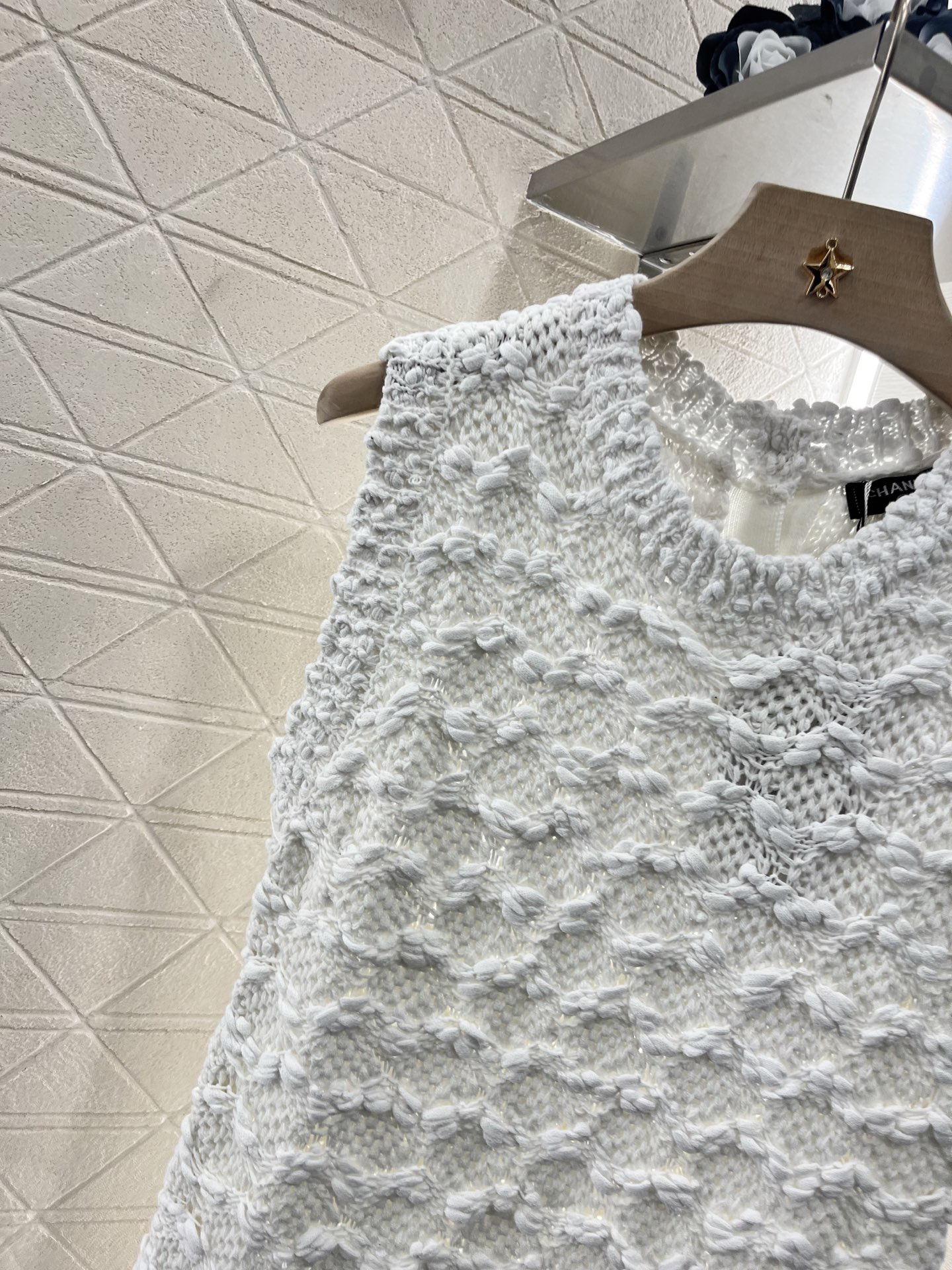 CHANE25SS Knitted Vest Dress