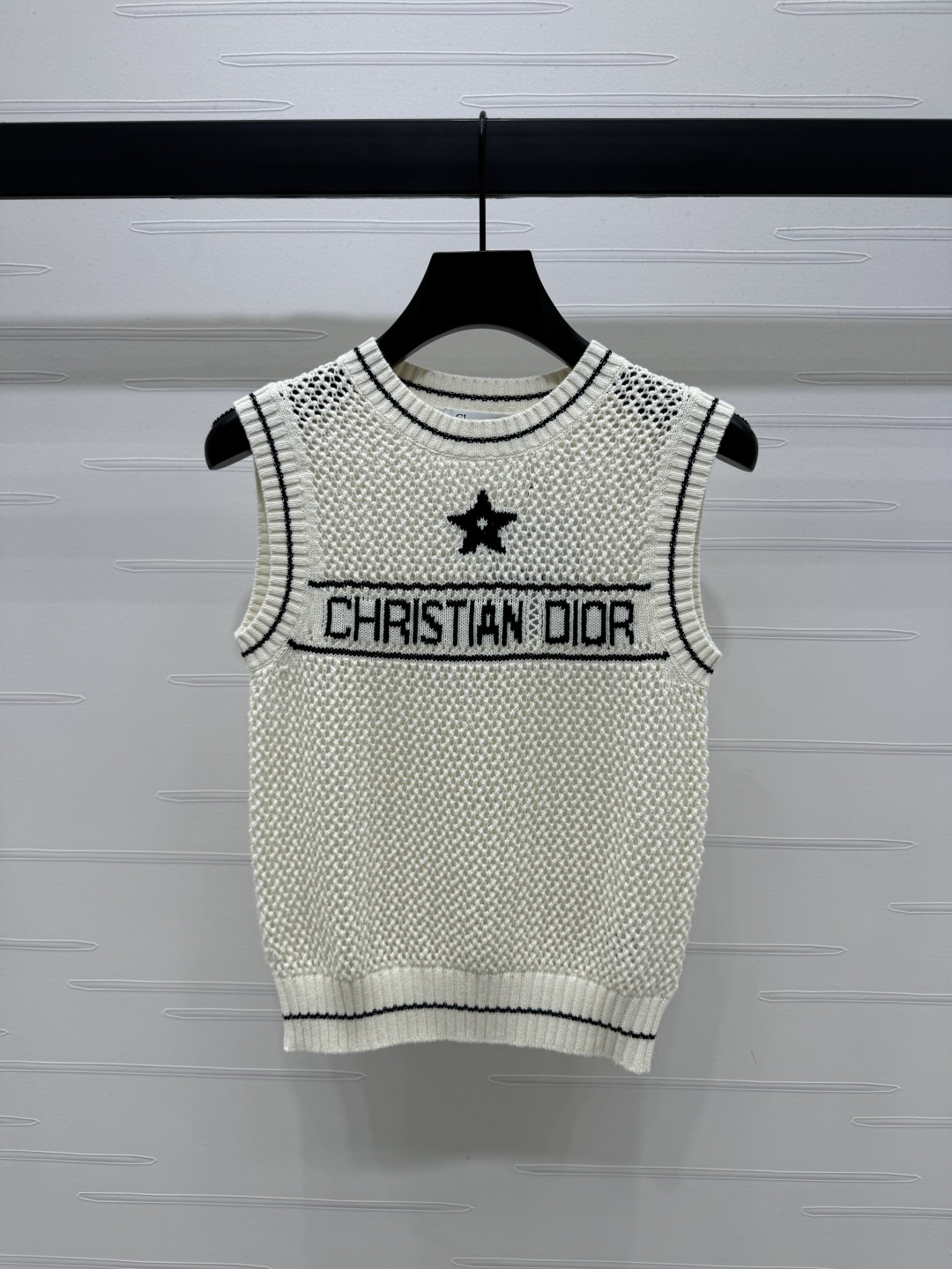 DIO25SS Colour Block Knit Tank Top