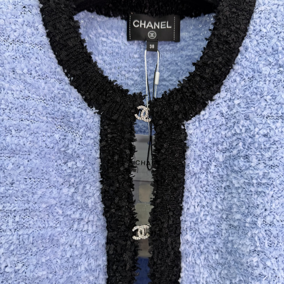 CHANE25SS chambray cardigan jacket